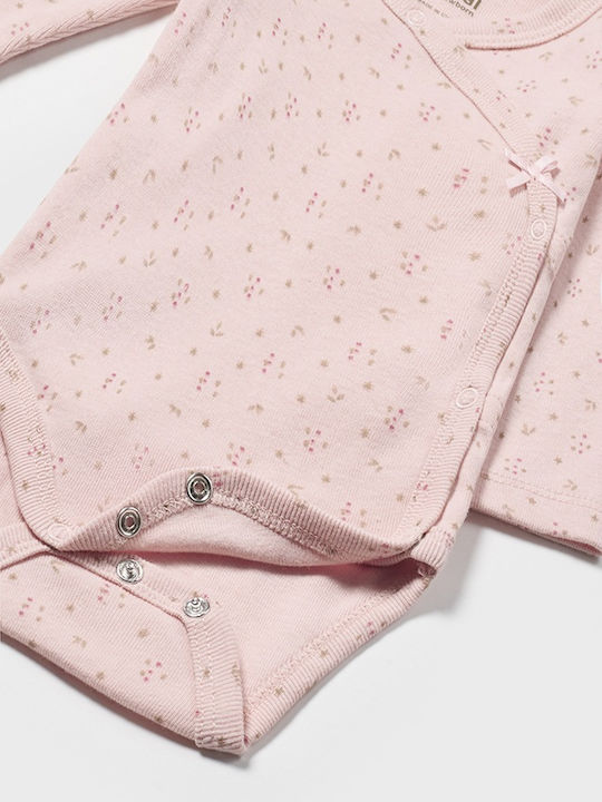 Mayoral Long-Sleeved Ecru-pink 2pcs