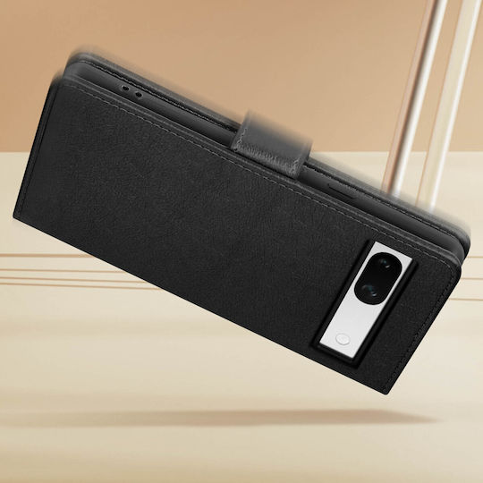 Case Google Pixel 7a Card-holder Cover Video Stand Feature Black