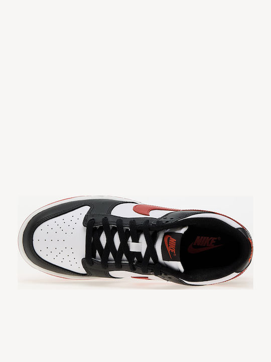 Dunk Low Retro Sneakers White / Dragon Red-black
