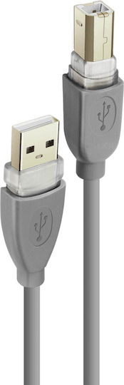 LinQ USB 2.0 Cable USB-B male - Γκρι 1.8m U18B