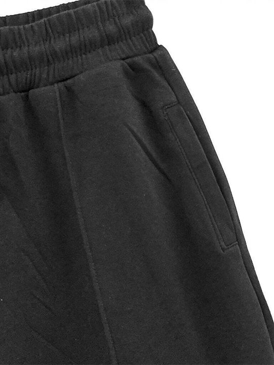 Ustyle Damen-Sweatpants Ausgestellt Schwarz