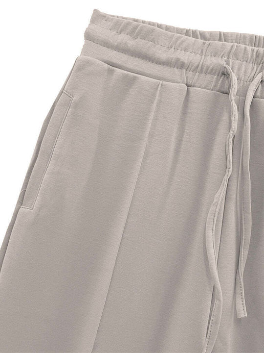 Ustyle Damen-Sweatpants Ausgestellt Beige