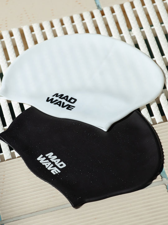 Mad Wave Silicone Adults Swimming Cap Black
