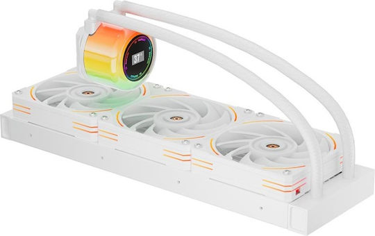 1STPLAYER CC360 Υδρόψυξη AIO CPU με 3 Ανεμιστήρες 120mm και ARGB Φωτισμό Λευκή