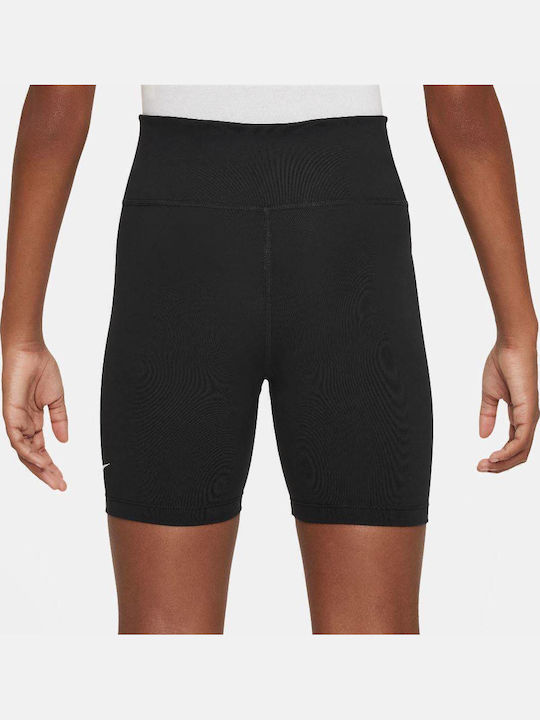 Nike Παιδικό Κολάν Αθλητικό Κοντό Dri-Fit Black / White One