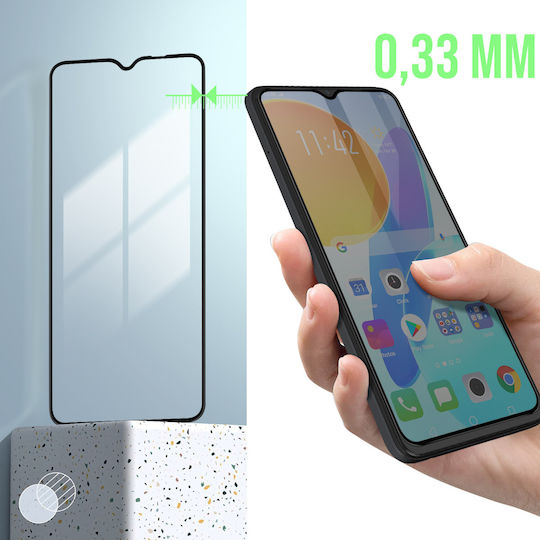 Avizar Tempered Glass Μαύρο (Honor 70 Lite)