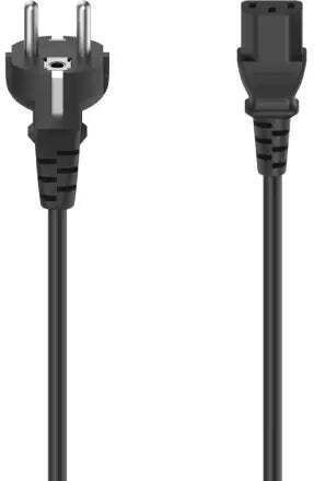 Universal Power Cable Hama Schuko 3pin Iec C13 Female 2.5m Black