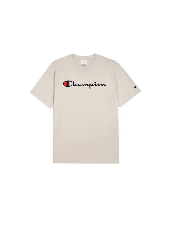 Champion Ανδρικό T-shirt Κοντομάνικο Silver