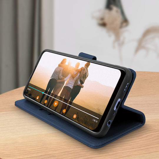 Rückseite Oppo A53 A53s Vollabdeckung mit Standfunktion Dunkelblau