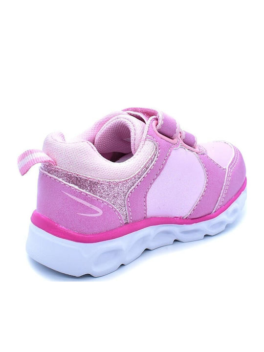 Unicorn Kids Sneakers Anatomic with Scratch & Lights Fuchsia