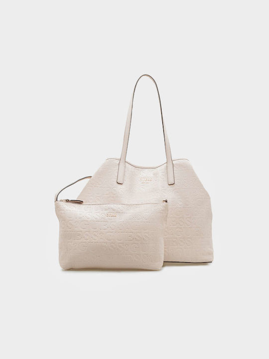 Guess 'vikky Ii' Women's Bag Tote Hand White