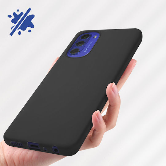 Husă Motorola Moto G51 5G Flexibilă Anti-șoc Finisaj Mat Anti-amprentă Negru