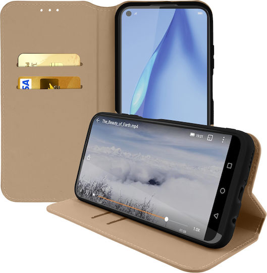 Classic Edition Stand Case Card Slot Huawei P40 Lite – Gold