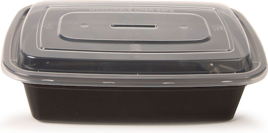 Plastic Food Containers Microwave Lid 1.250ml 5 Pieces