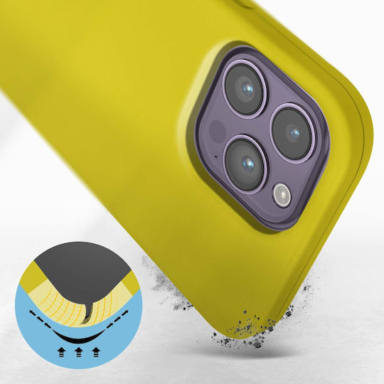 Iphone 14 Pro Max Case Semi-rigid Soft-touch Thin Yellow