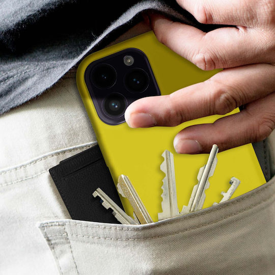 Iphone 14 Pro Max Case Semi-rigid Soft-touch Thin Yellow