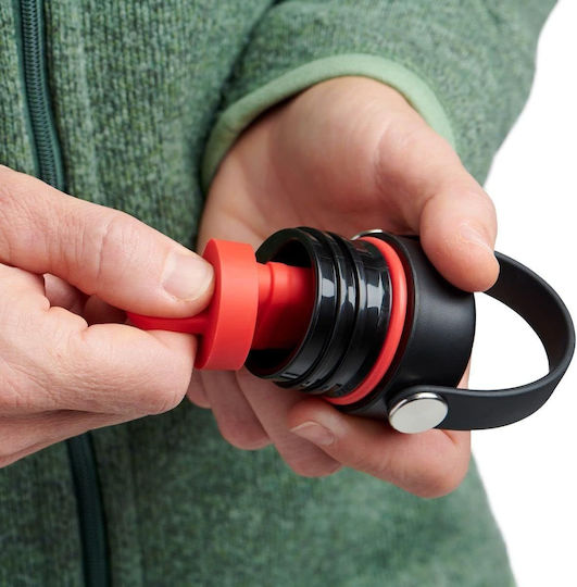 Hydro Flask Standard Mouth with Flex Straw Cap Μπουκάλι Θερμός Ανοξείδωτο BPA Free 621ml Standard Flex Straw Cap Indigo με Καλαμάκι S21FS464