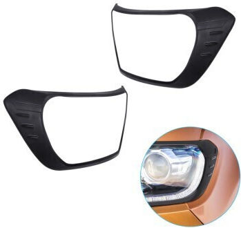 Set de 2 Faruri Decorative Negre Mate Ford Ranger T7 T8 2016-2022