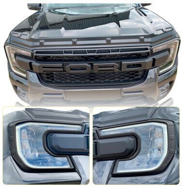 Set de 2 spoturi decorative negre mate pentru Ford Ranger T9 Wildtrak Sport XLT