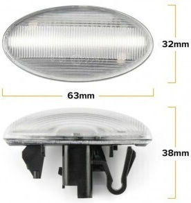 Σετ 2 Semnalizari Aripa Led Citroen C1 C2 C3 C5 C6 Berlingo