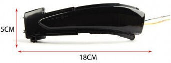 Satz von 2 dynamischen Spiegel-LEDs für Citroen DS5 C4 Picasso