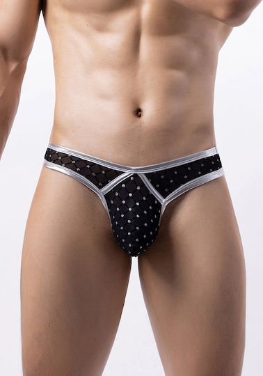 Comfort Ανδρικό Sexy String Μαύρο