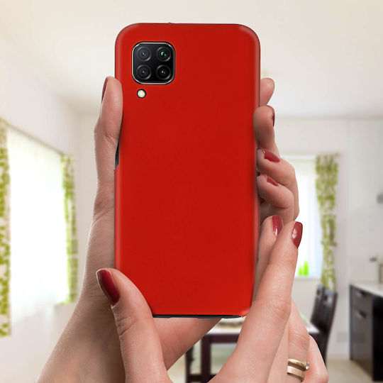 360° Case Huawei P40 Lite Flexible Front & Rigid Back – Red