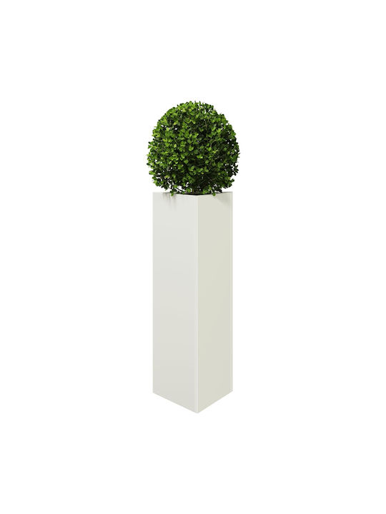 vidaXL Flower Pot 30x75cm White 851145