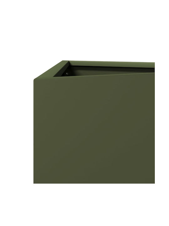 vidaXL Γλάστρα Μεταλλική Λαδί 40x34.5x70εκ.