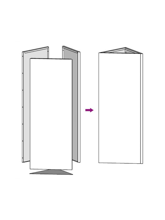 vidaXL Pot Metallic Ladi 30x26x75cm.