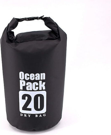 Ocean Pack Στεγανός Σάκος Ώμου / Χειρός 20lt Μαύρος