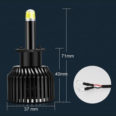 Комплект от 2 H1 M9 Led 6000k Canbus 360 градуса 80w/комплект 8000 Lm комплект 12v