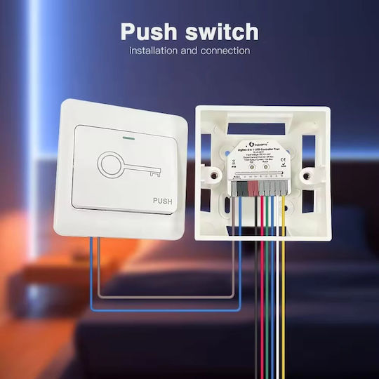 Gledopto GL-C-301P Zigbee Pro+ Zigbee 3.0 + RF 2.4GHz Ultra Mini 5 în 1 RGB+CCT Controller Bandă LED