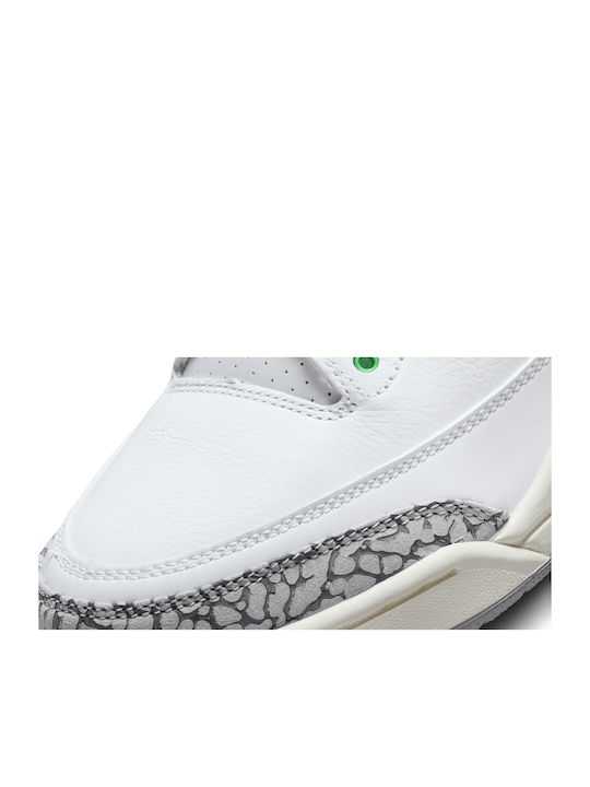 Air  3 Retro Damen Stiefel White / Lucky Green / Varsity Red / Cement Grey / Sail