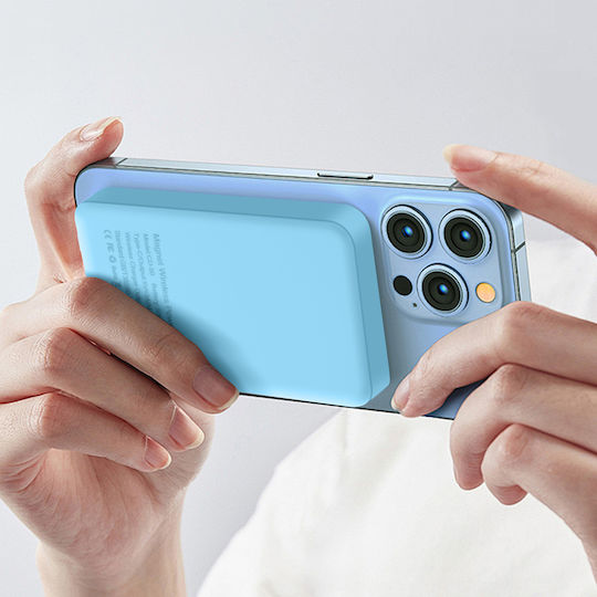 Moxie MagSafe Power Bank 5000mAh 10W Γαλάζιο