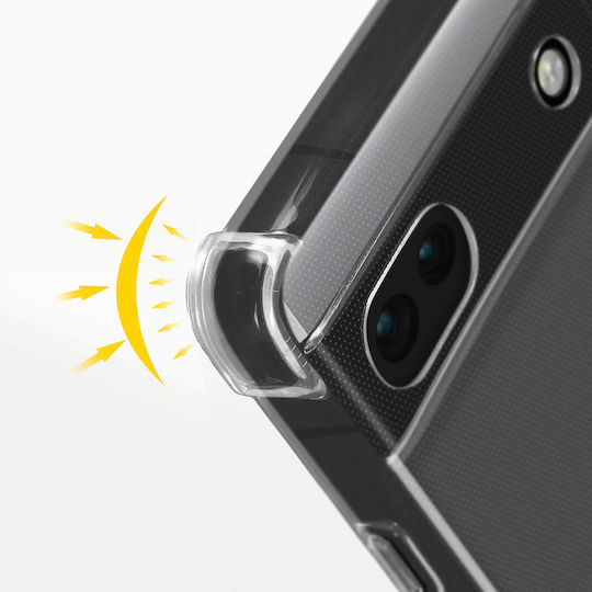 Google Pixel 6a Silicone Case Reinforced Corners Transparent