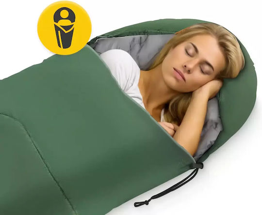4FIZJO Schlafsack Einzeln Green