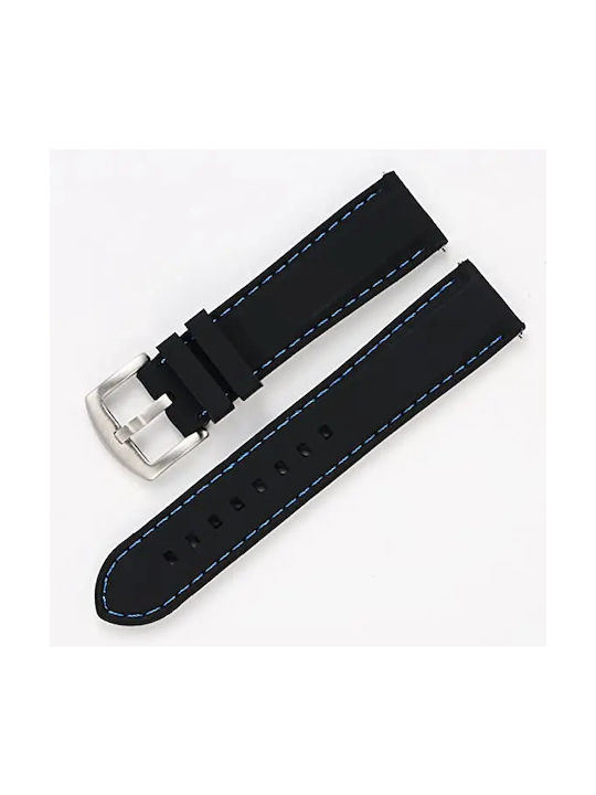 Rubber Strap Black 20mm