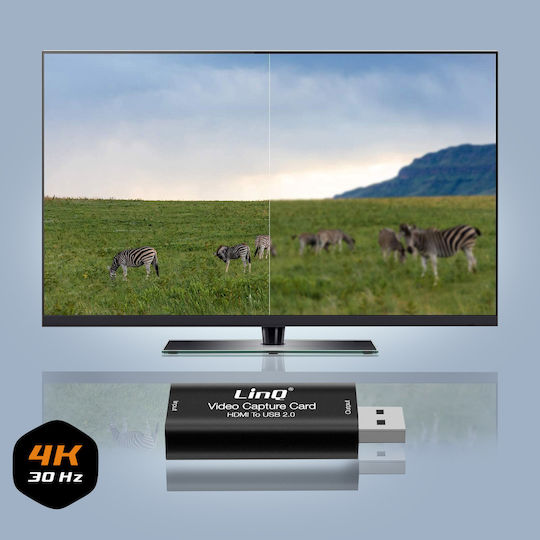 LinQ HDV80+ Video Capture για και σύνδεση HDMI / USB-A