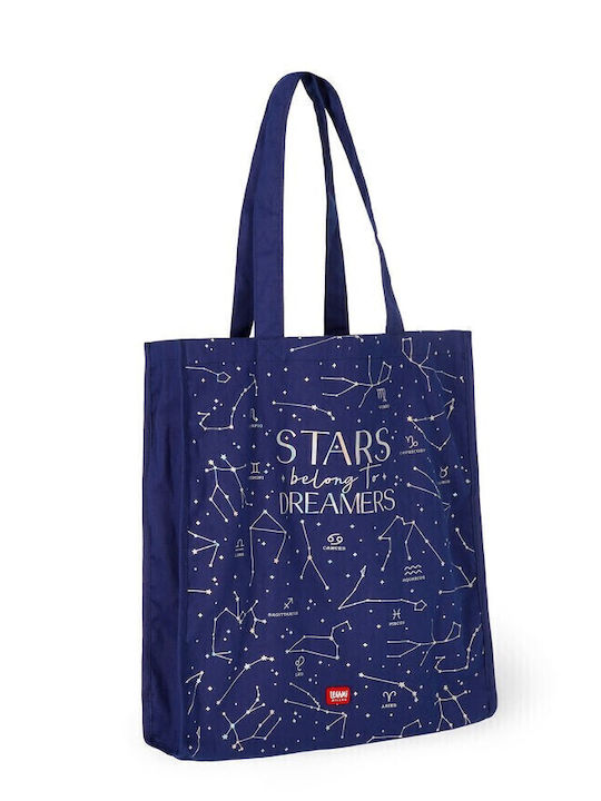Legami Milano Cotton Shopping Bag in Blue color