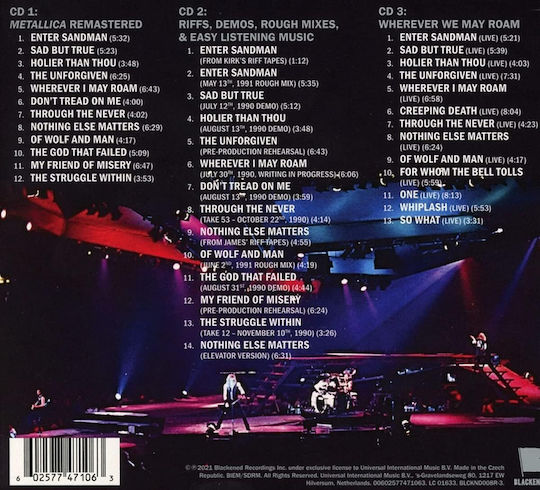 3xCD Metallica Metallica Erweiterte Edition Ltd