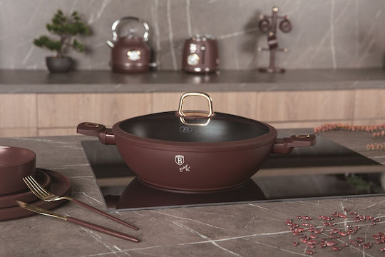 Berlinger Haus Wok από Αλουμίνιο Με Καπάκι με Αντικολλητική Επίστρωση 30cm