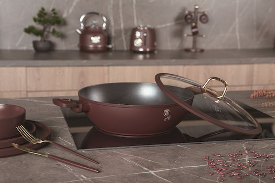 Berlinger Haus Wok από Αλουμίνιο Με Καπάκι με Αντικολλητική Επίστρωση 30cm