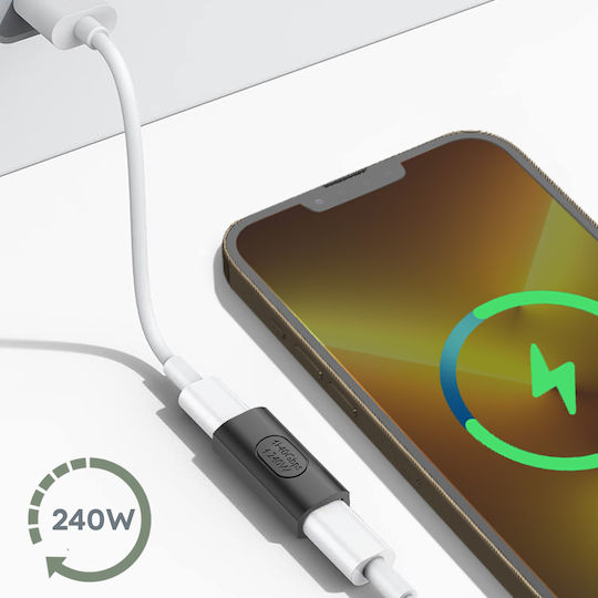 Avizar Конвертор USB-C Женски В USB-C Женски 1 Брой ADA-240W-C2C