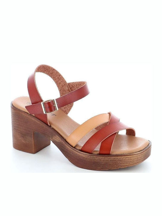B-soft Sandal Triple Strap Band 405.2409-l Tan