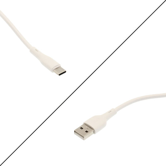 KLGO S187 USB 2.0 Кабел USB-C Мъжки - USB-A Бял 3м
