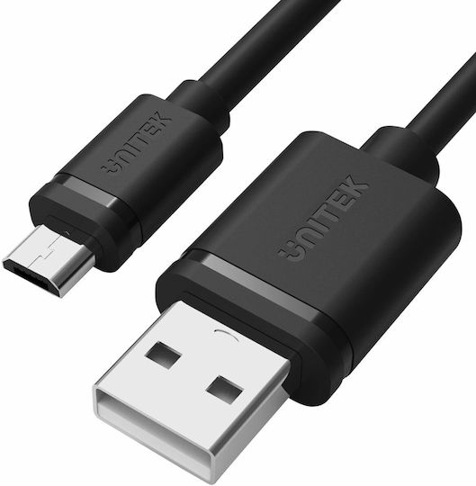 Unitek Regulär USB 2.0 auf Micro-USB-Kabel Schwarz 3m (Y-C435GBK) 1Stück