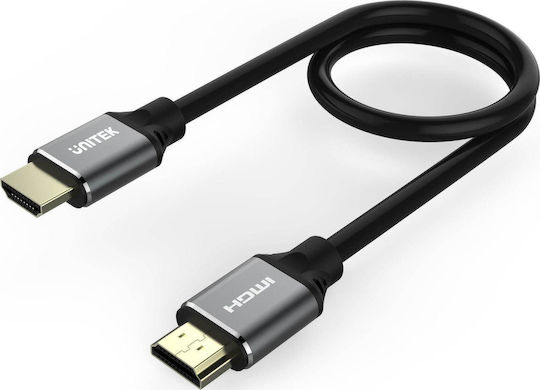 Unitek HDMI 2.1 Ultra High Speed 48Gbps 4K 120Hz HDR VRR Cable HDMI male - HDMI male 1.5m Μαύρο