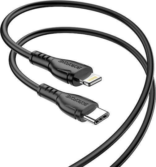 Borofone BX51 USB-C zu Lightning Kabel Schwarz 1m