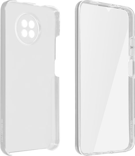 360 Full Cover Case Xiaomi Redmi Note 9T 5G Flexible Front and Rigid Back Transparent